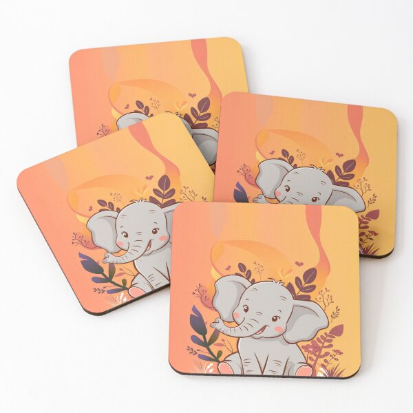 Item preview, Cute Elephant. Little elephant, colorful elephant, elephant drawing designed and sold by ElephantVibes.