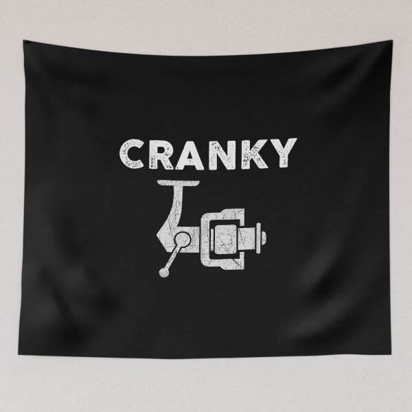 Item preview, Cranky Fishing Reel designed and sold by VerdePlantTees.