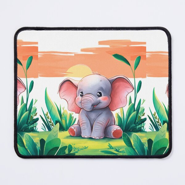 Item preview, Cute Elephant. Little elephant, colorful elephant, elephant drawing designed and sold by ElephantVibes.