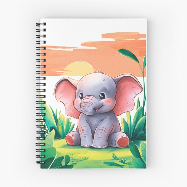 Item preview, Cute Elephant. Little elephant, colorful elephant, elephant drawing designed and sold by ElephantVibes.