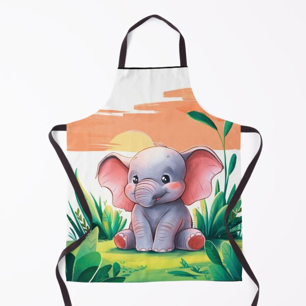 Item preview, Cute Elephant. Little elephant, colorful elephant, elephant drawing designed and sold by ElephantVibes.