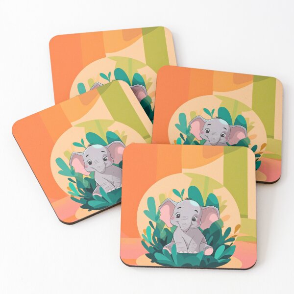 Item preview, Cute Elephant. Little elephant, colorful elephant, elephant drawing designed and sold by ElephantVibes.