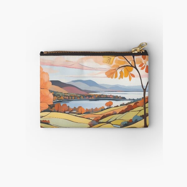 Item preview, Autumn's Palette Over Tranquil Lake designed and sold by ArtComixHaven.