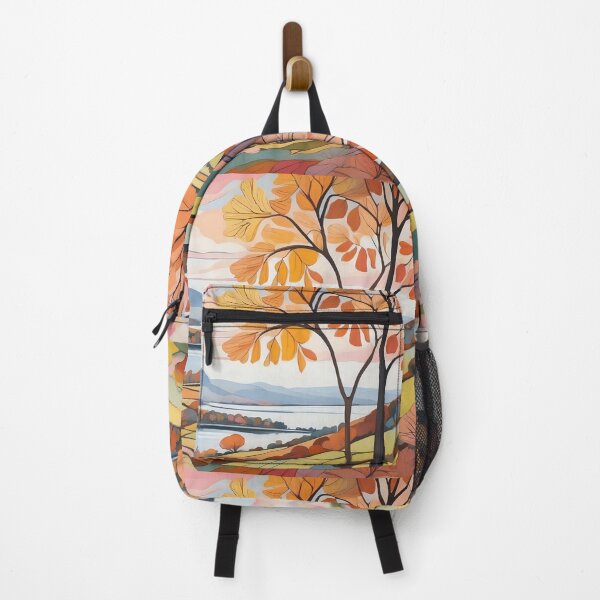 Item preview, Autumn's Palette Over Tranquil Lake designed and sold by ArtComixHaven.