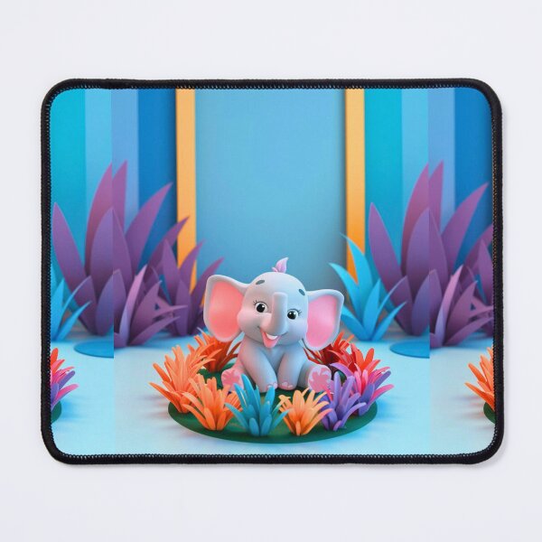 Item preview, Cute Elephant. Little elephant, colorful elephant, elephant drawing designed and sold by ElephantVibes.
