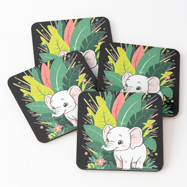 Item preview, Cute Elephant. Little elephant, colorful elephant, elephant drawing designed and sold by ElephantVibes.