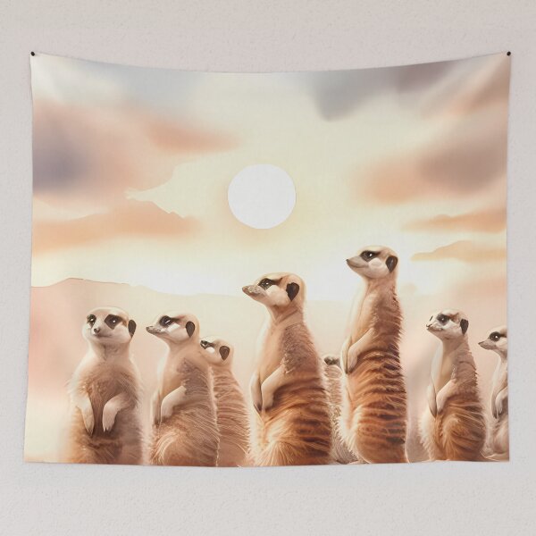 Item preview, Group of meerkats standing designed and sold by RubisLeaf.
