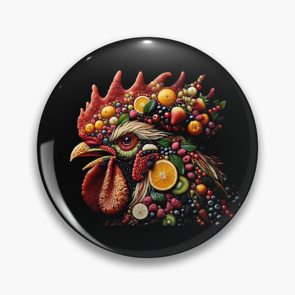 Item preview, Rooster... Fruits... 001... (A.I.) designed and sold by AtelierFafard.