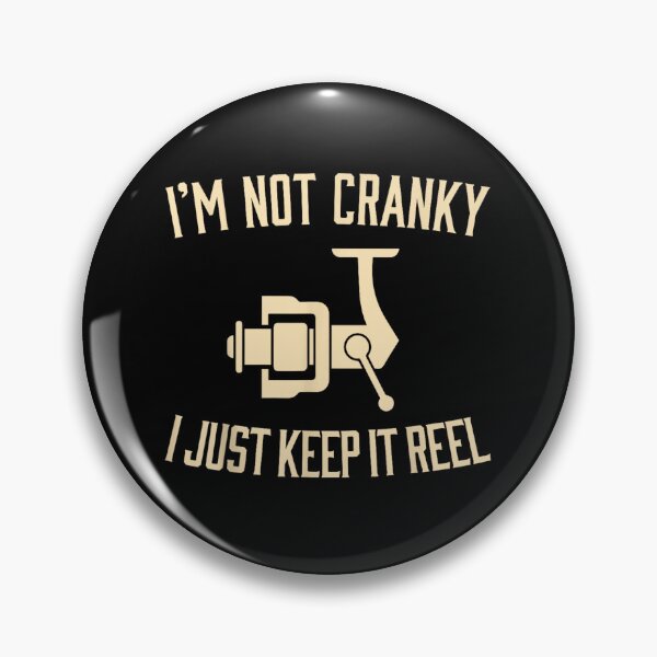 Item preview, Cranky Fishing Reel designed and sold by VerdePlantTees.