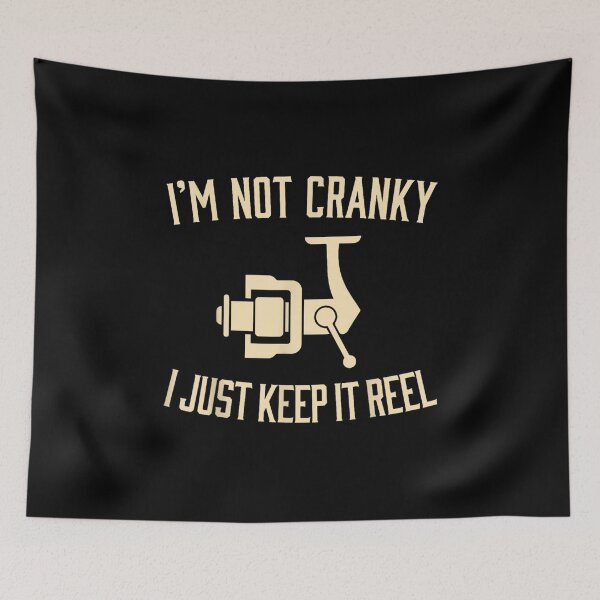 Item preview, Cranky Fishing Reel designed and sold by VerdePlantTees.