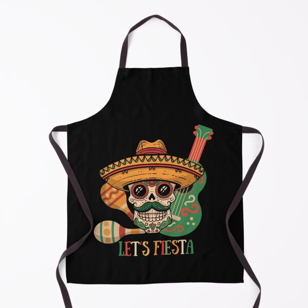 Item preview, Lets Fiesta Mexican Sugar Skull with Sombrero and Guitar designed and sold by PantatKiller.