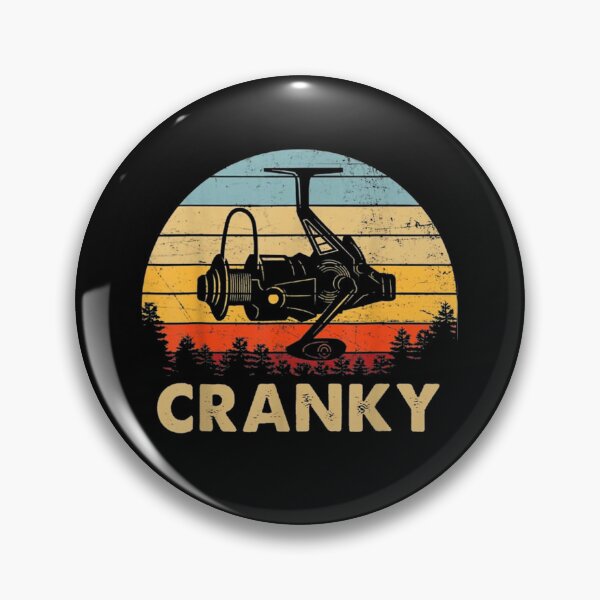Item preview, Cranky Fishing Reel Vintage Sunset designed and sold by VerdePlantTees.