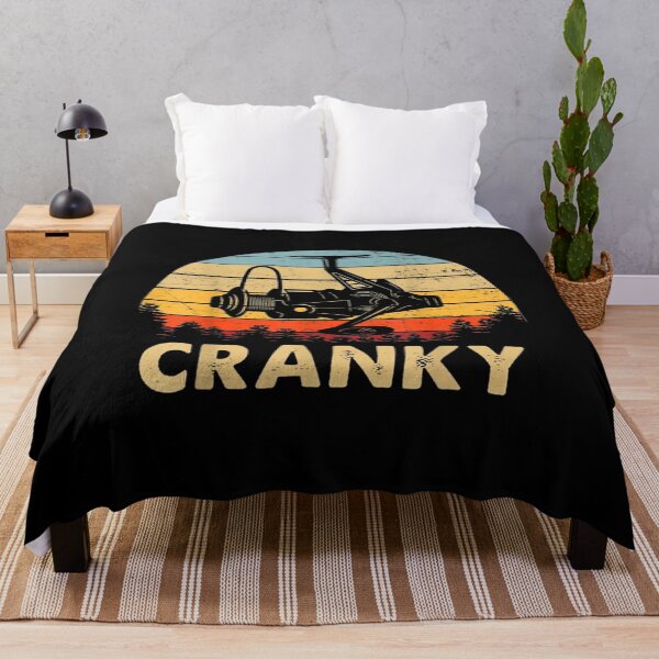 Item preview, Cranky Fishing Reel Vintage Sunset designed and sold by VerdePlantTees.