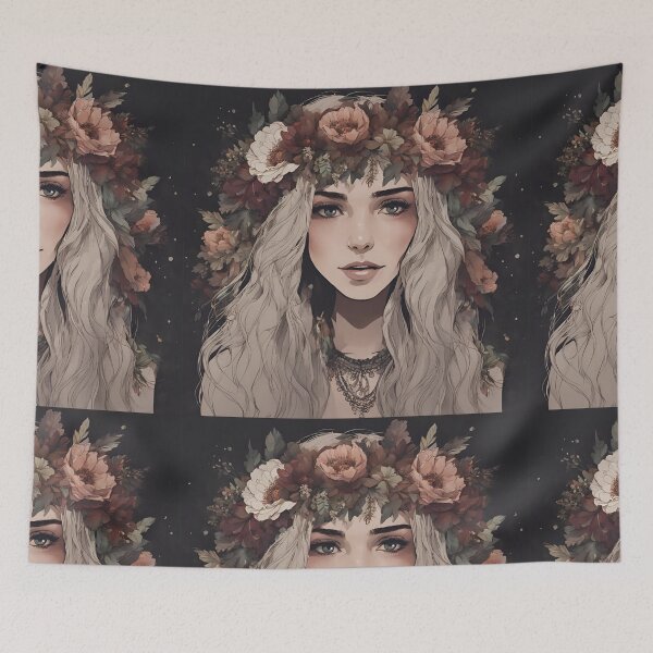 Item preview,  A Fusion of Beauty and Floral Adornments designed and sold by Emilyprintart.