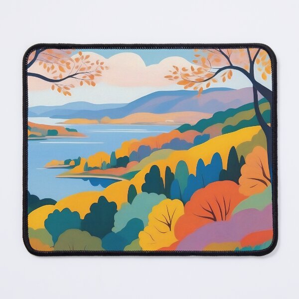 Item preview, Serene Valley Vista Autumn's Embrace designed and sold by ArtComixHaven.