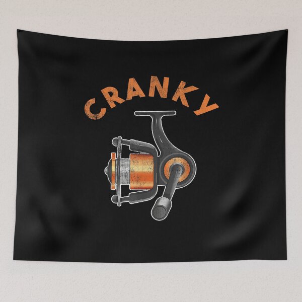Item preview, Cranky Fishing Reel designed and sold by VerdePlantTees.