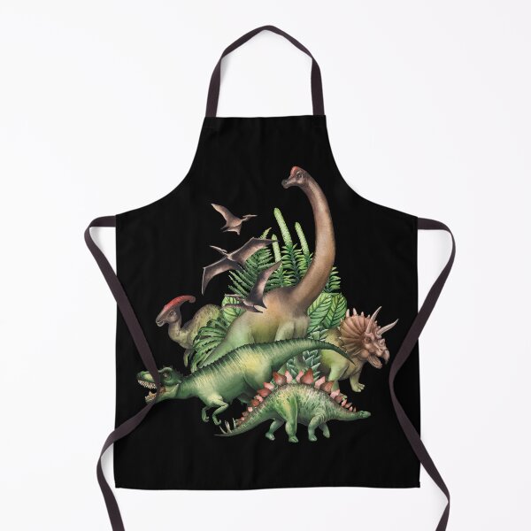 Item preview, Watercolor dinosaurs and prehistoric plants designed and sold by Ekaterina Glazkova.