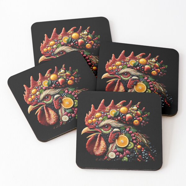 Item preview, Rooster... Fruits... 001... (A.I.) designed and sold by AtelierFafard.