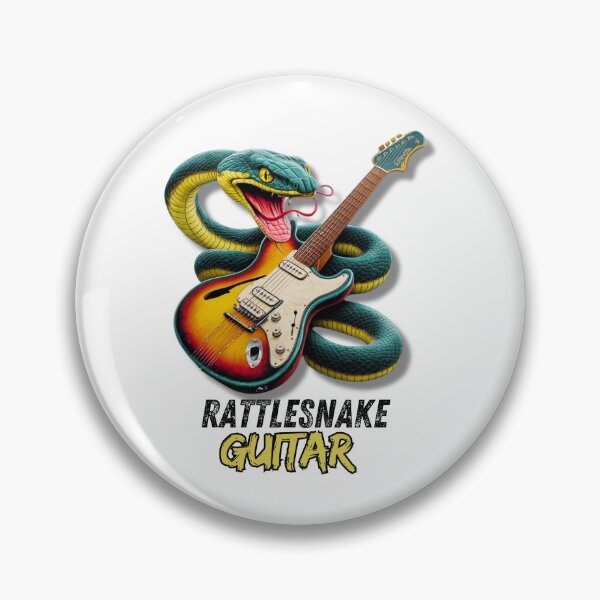 Artikelvorschau, Snake auf der Gitarre - Rock-Vibes entworfen und verkauft von rick8888.