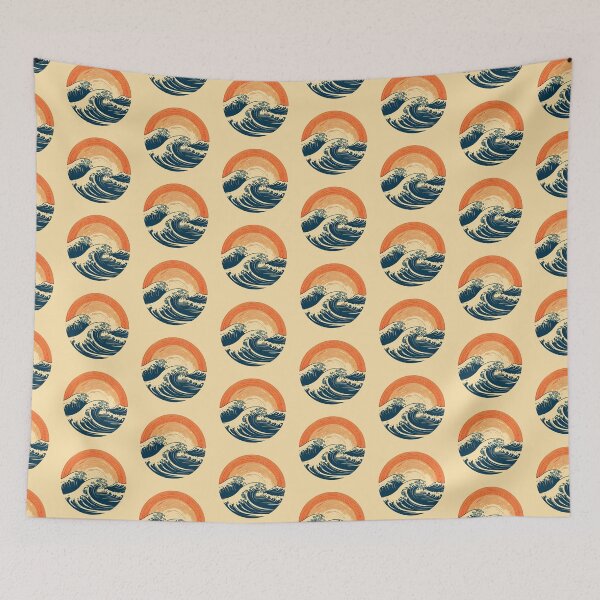 Item preview, Retro Surf Wave Sunset designed and sold by taniasofia.