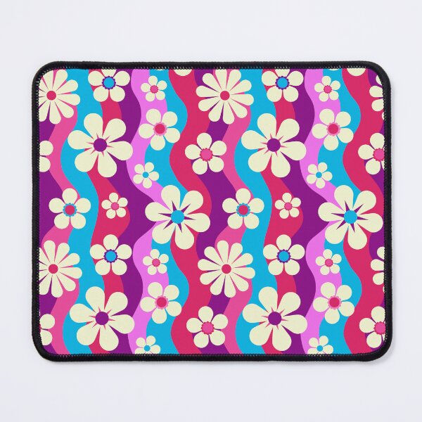 Item preview, Retro Florals - Pink and Purple designed and sold by Graphic Daisy.
