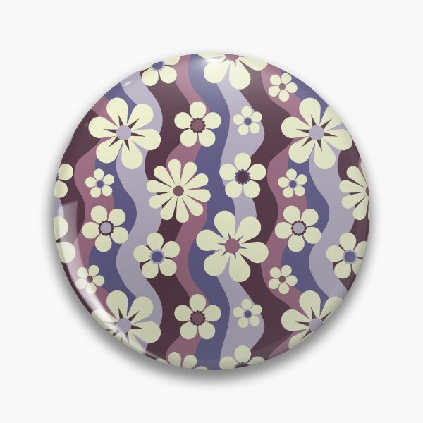 Item preview,  Retro Florals - Purples designed and sold by Graphic Daisy.