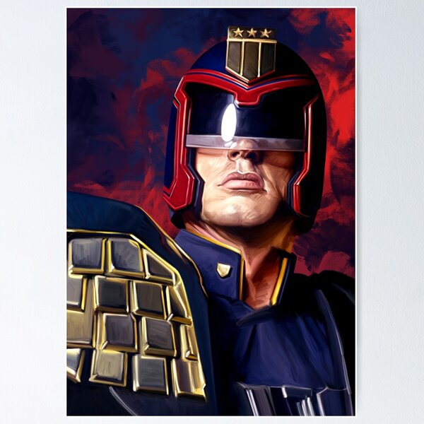 Cheapest Superhero canvas, Judge Dredd wall art, Street Judge canvas, Ski-Fi print, Comics wall art, Comics print, Dredd wall art, Ski-Fi wall decor