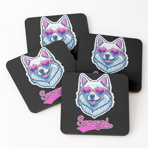 Item preview, Samoyed in Heart Shaped Sunglasses designed and sold by KellysComColors.