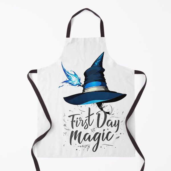 Item preview, First Day Magic Wizard Hat Enchanting Design T-Shirt designed and sold by WitMeme.