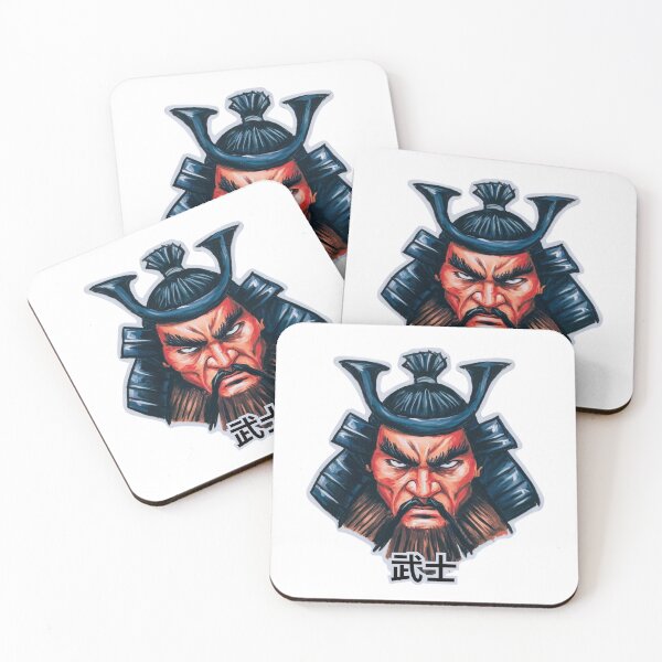 Item preview, Face of a samurai warrior designed and sold by rick8888.