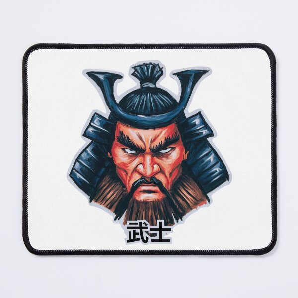 Item preview, Face of a samurai warrior designed and sold by rick8888.