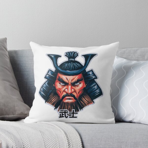 Item preview, Face of a samurai warrior designed and sold by rick8888.