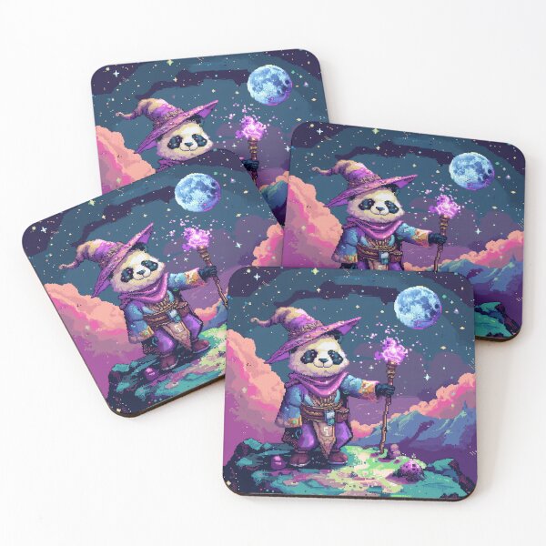 Item preview, Panda Wizard Pixel Art designed and sold by Kaos-Bit.