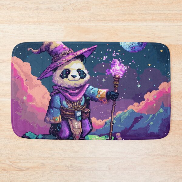 Item preview, Panda Wizard Pixel Art designed and sold by Kaos-Bit.