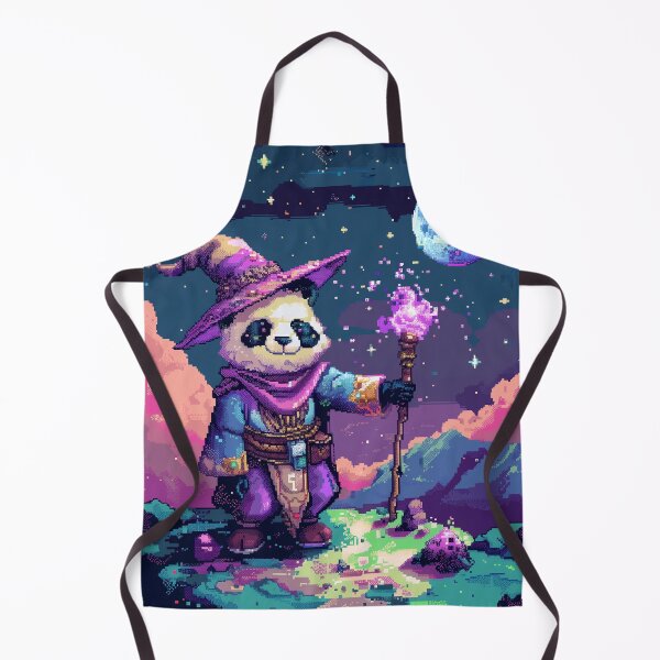 Item preview, Panda Wizard Pixel Art designed and sold by Kaos-Bit.