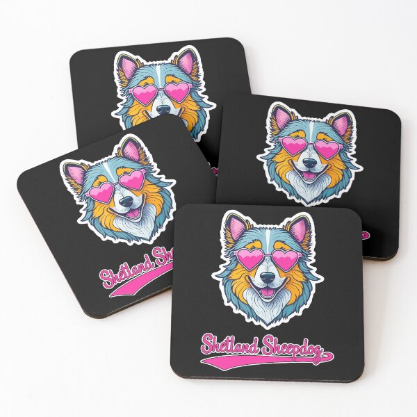 Item preview, Shetland Sheepdog in Heart Shaped Sunglasses designed and sold by KellysComColors.
