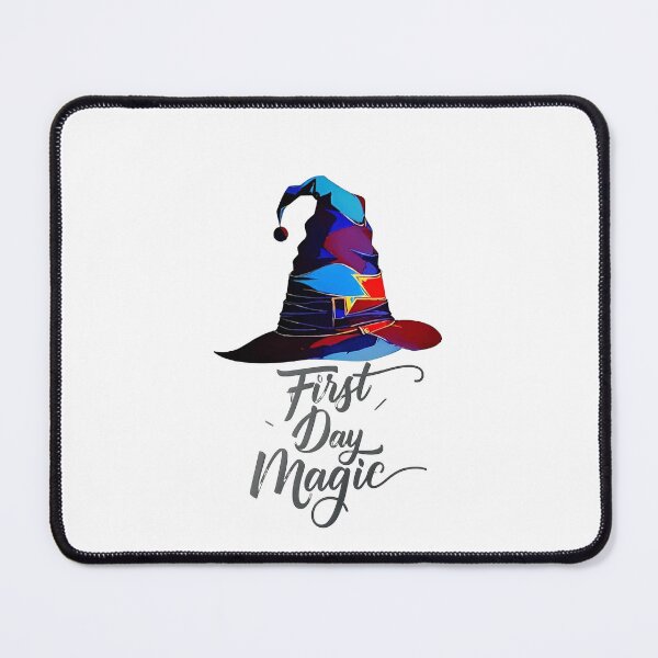 Item preview, First Day Magic Wizard Hat Enchanting Design T-Shirt designed and sold by WitMeme.