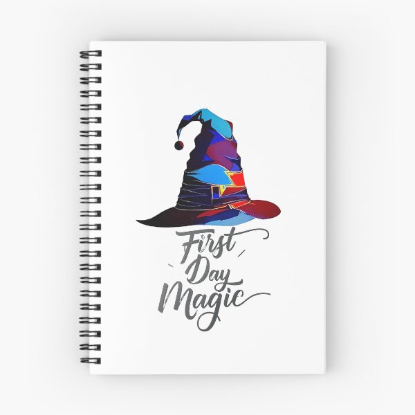 Item preview, First Day Magic Wizard Hat Enchanting Design T-Shirt designed and sold by WitMeme.