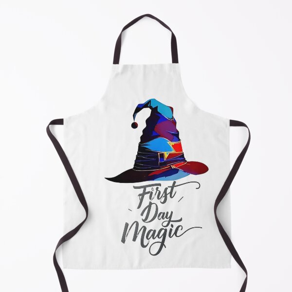 Item preview, First Day Magic Wizard Hat Enchanting Design T-Shirt designed and sold by WitMeme.