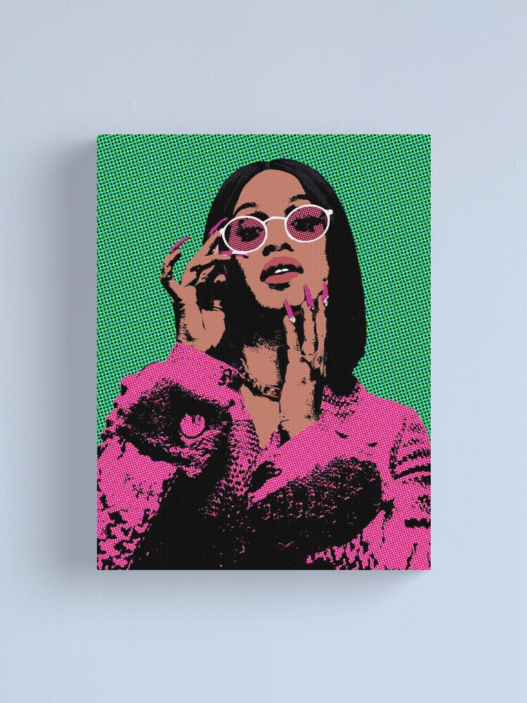 Alternate view of Cardi B pop art Canvas Print
