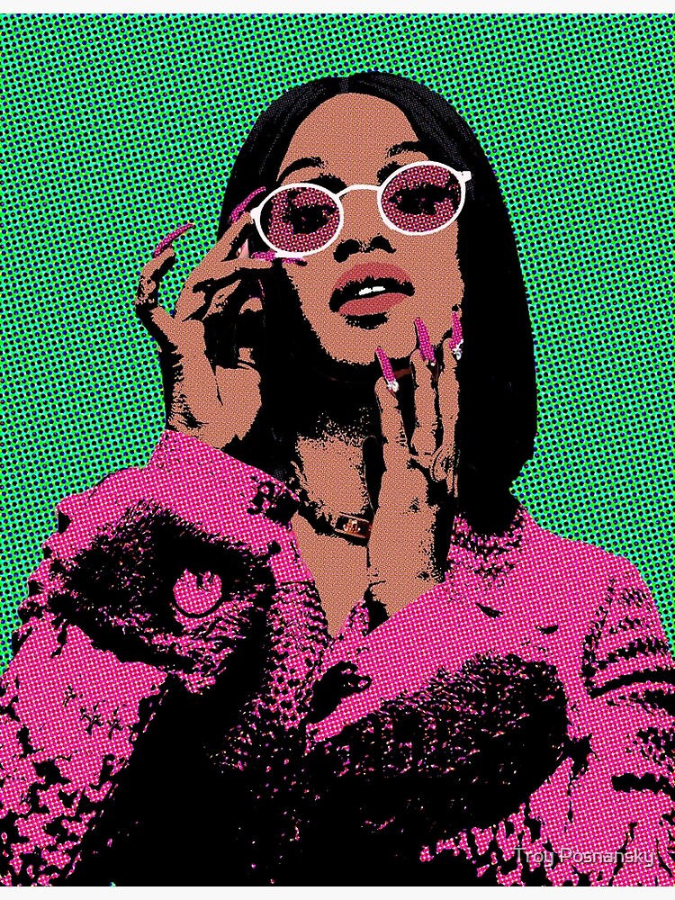 Cardi B pop art by troypos10