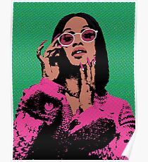Cardi B pop art Poster