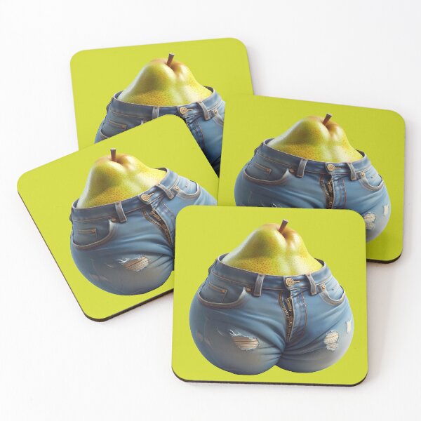 Item preview, Pear in jeans designed and sold by Vibranta Studio.