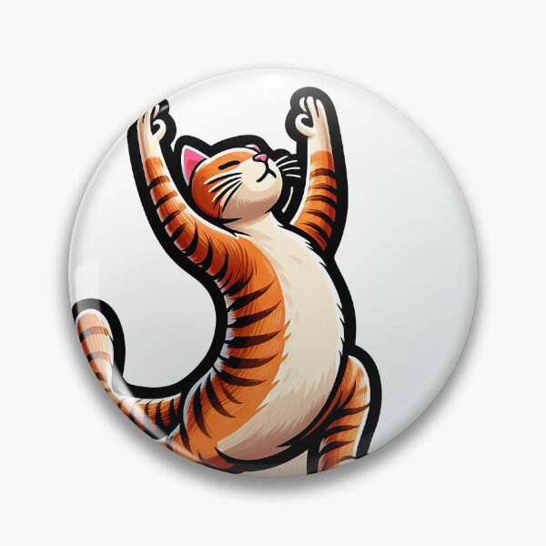 Item preview, a yellow cat does yoga designed and sold by bernhagen.