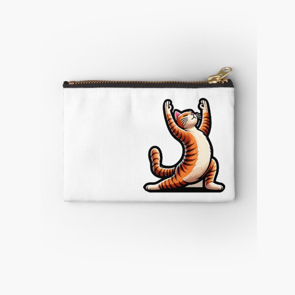 Item preview, a yellow cat does yoga designed and sold by bernhagen.