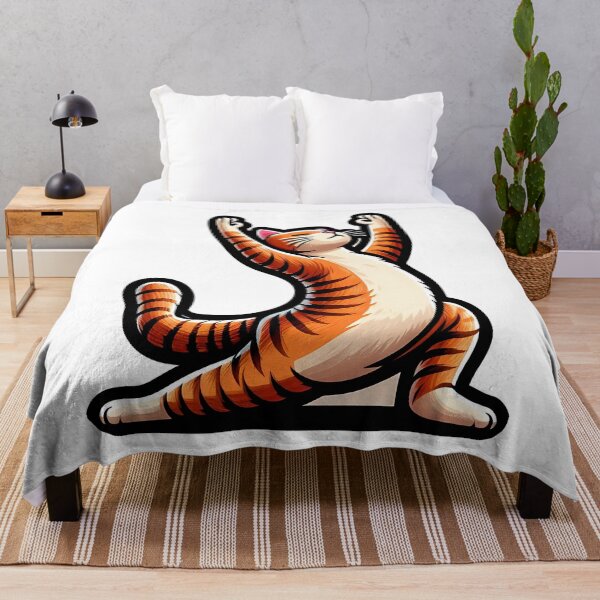 Item preview, a yellow cat does yoga designed and sold by bernhagen.