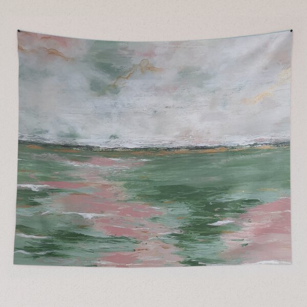 Item preview, Green and Pink Waves designed and sold by DiensDesign.