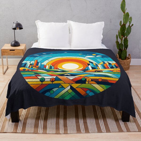 Item preview, Círculo del amanecer: una sinfonía geométrica de ciudad y naturaleza designed and sold by 3MillsDesign.