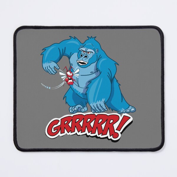 Item preview, BluKong Gorilla Cartoon Character illustration designed and sold by MatrixMotifs.