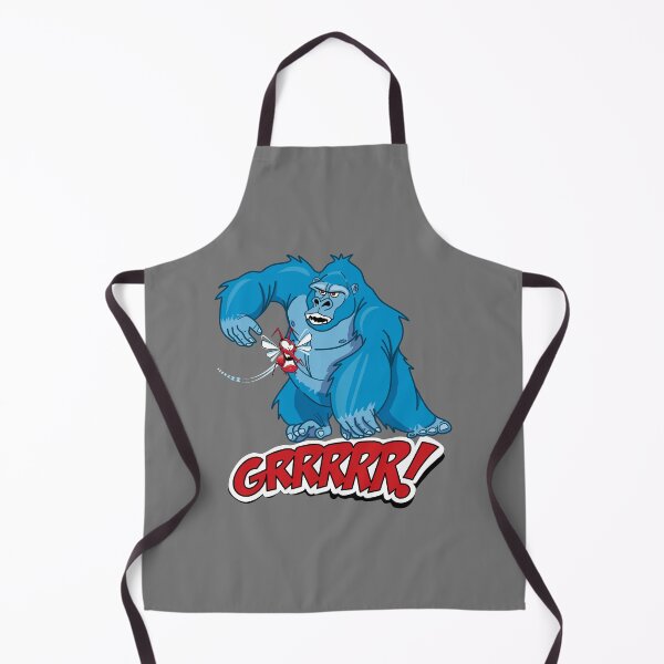 Item preview, BluKong Gorilla Cartoon Character illustration designed and sold by MatrixMotifs.